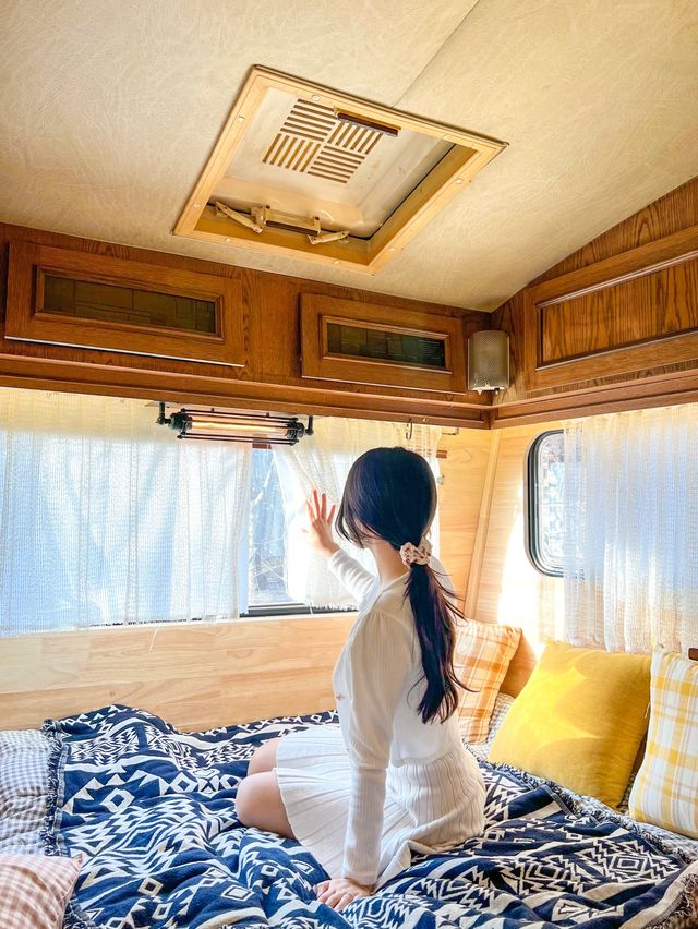 포천의 유니크한 빈티지 카라반 캠핑여행