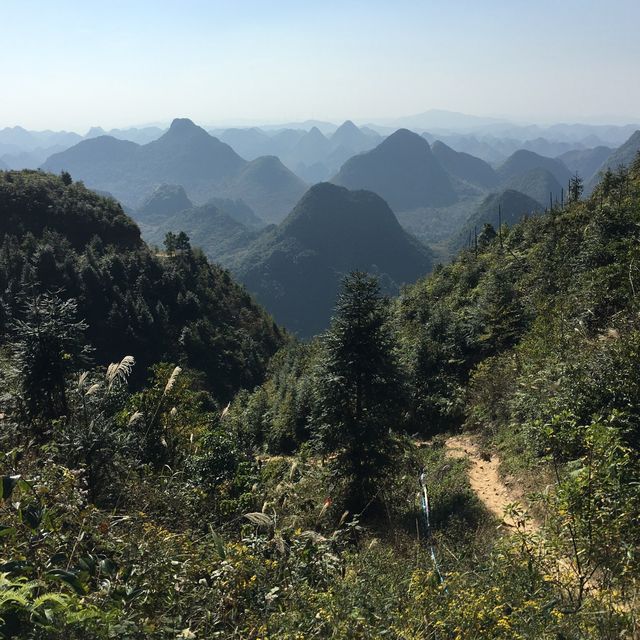 Hiking in Qingyuan 