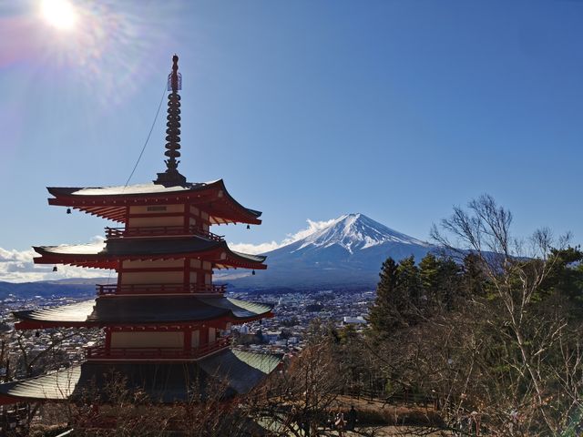 Overlooking Mount Fuji from Jōshin'etsu-kōgen National Park.