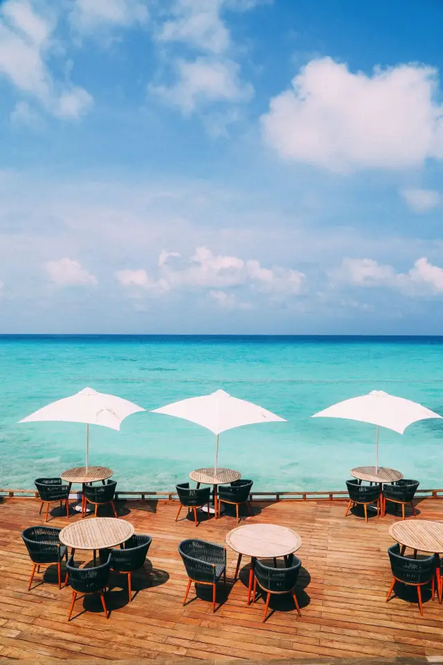 Lazy time on Kuredu Island in the Maldives.