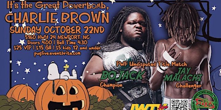 PWF Presents: It's The Great Powerbomb, Charlie Brown! | Carolina Wrestling Academy