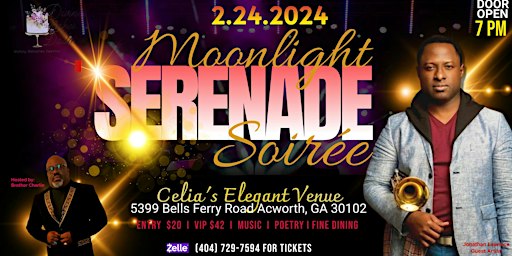 Moonlight Serenade Soiree with Jonathan Laurince | Celia's Elegant Venue