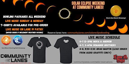 Solar Eclipse Weekend at Community Lanes Minster- Bowling Packages | Community Lanes Inc