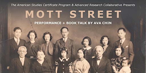 PERFORMANCE + BOOK TALK: AVA CHIN “MOTT STREET” | Martin E. Segal Theatre Center