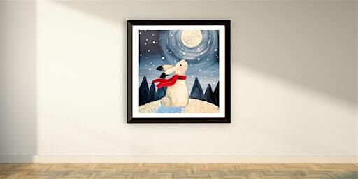 Winter Rabbit Instructed Painting Event | Venvino Art Studios