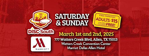DISC South Presented by Paragon Weighed by Marshall Street Disc Golf | Marriott Dallas Allen Hotel & Convention Center