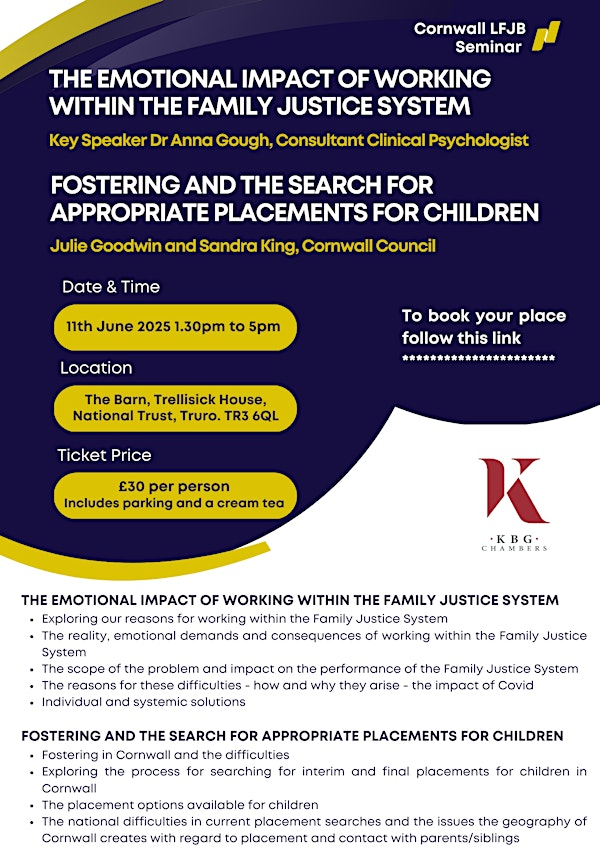 Cornwall LFJB Seminar with guest speaker Dr Anna Gough | Trelissick House