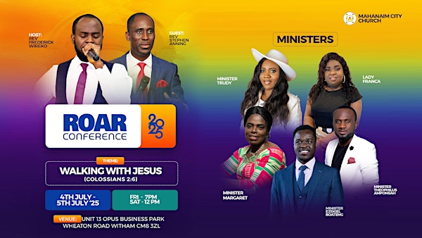 ROAR CONFERENCE 2025 | CM8 3UJ