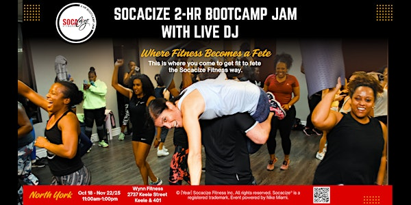 Fall Socacize 2-HR Bootcamp Jam + Live DJ! | Wynn Fitness: Tickets ...