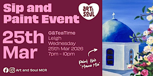 Sip and Paint Night at G&TeaTime, Leigh | G&TeaTime