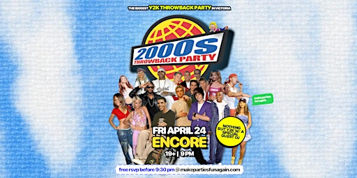 2000s Dance Party @ Encore Victoria | Encore Victoria