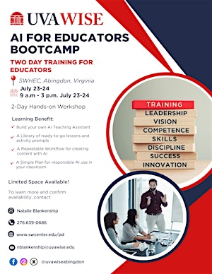 AI for Educators Bootcamp | Southwest Virginia Higher Education Center