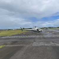 Helicopters over volcanos