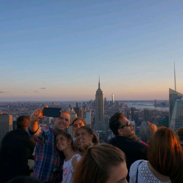 🇺🇸뉴욕 멤파이어스테이트 빌딩을 제대로 볼 수 있는 곳 록펠러 센터(rockefeller center)전