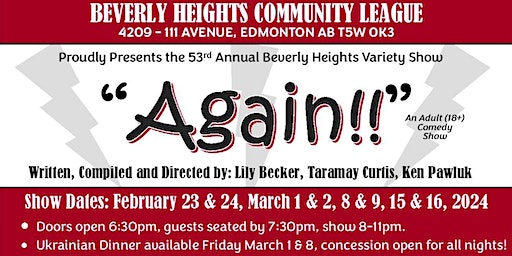 2024 Beverly Heights Variety Show March 9th, 2024 | Beverly Heights Community Hall