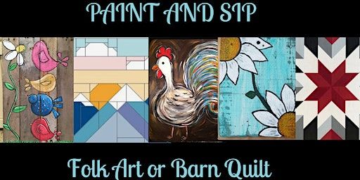 Paint and Sip - Folk Art or Barn Quilt | Bitters Social House, 307 State Street, Greensboro, NC, USA