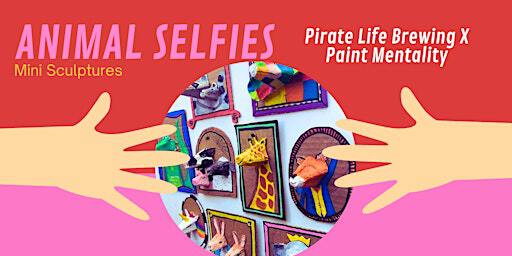 ANIMAL SELFIES! School Holiday Art Class for Kids! | Pirate Life Brewing