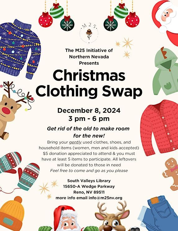 Christmas Clothing Swap | South Valleys Library