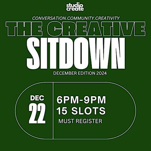 "The Creative Sitdown" December Edition 2024 | 25420 Five Mile Rd