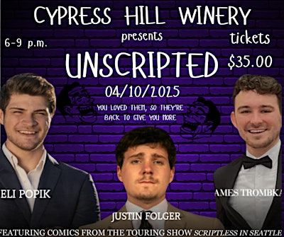 Scriptless in Seattle | Cypress Hill Winery