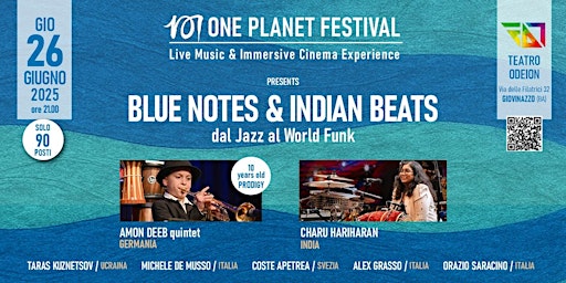 101 One Planet Festival - Blue Notes and Indian Beats | Fondazione Defeo Trapani