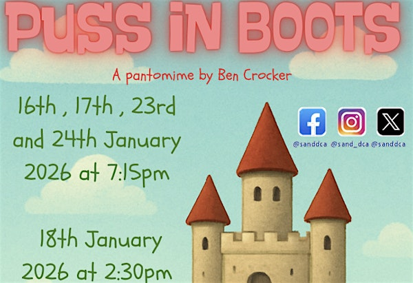 Puss in Boots 17th January 2026 | Shiregreen Community Centre