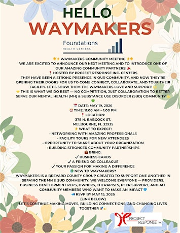 WayMaker Project Response INC | Project Response INC
