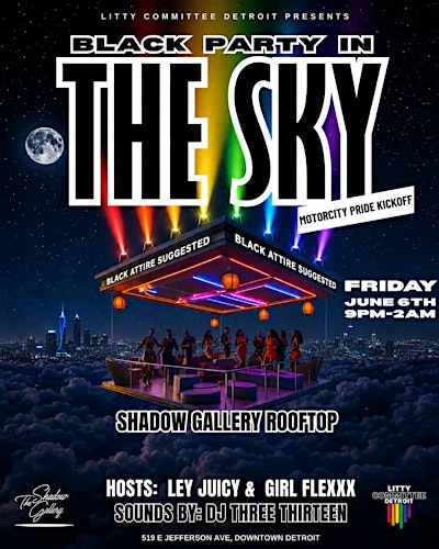 Black Party In The Sky | The Shadow Gallery Detroit