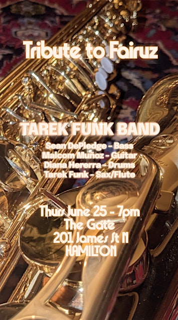 Tribute to Fairuz - TAREK FUNK BAND | The Gate - (Masala Mount)