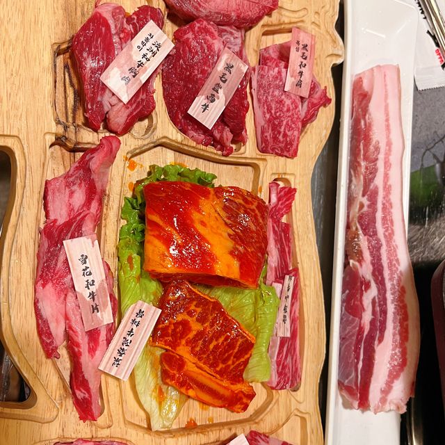 大埔👉任食熟成牛🦖霜降和牛燒肉放題
