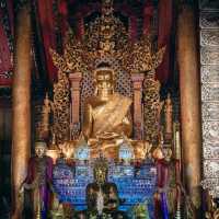 วิหารไม้สักทอง และคิวปิคตัวน้อย วัดนันนตารามพะเยา
