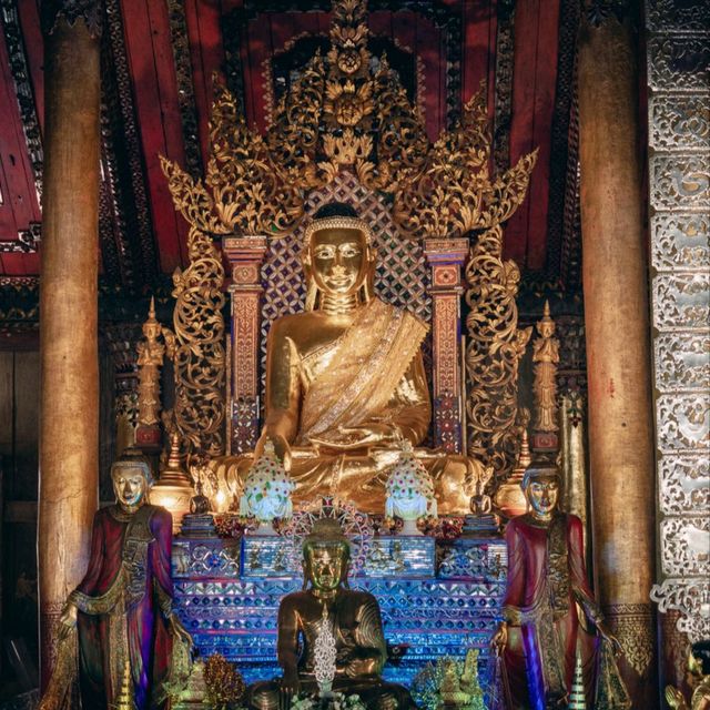 วิหารไม้สักทอง และคิวปิคตัวน้อย วัดนันนตารามพะเยา