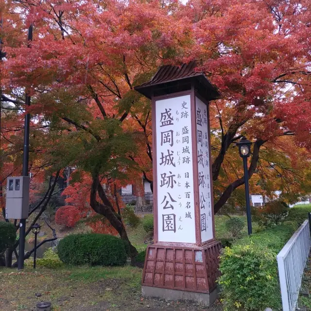 岩手県！盛岡城跡公園で紅葉狩り