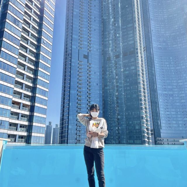 부산 해운대 센트럴호텔 루프탑 수영장 너무 예뻐요 ❤️❤️❤️ 