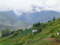 Cloudy Mt Kinabalu from Sosodikon 