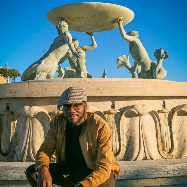 Triton's fountain in Valletta, Malta 🇲🇹 