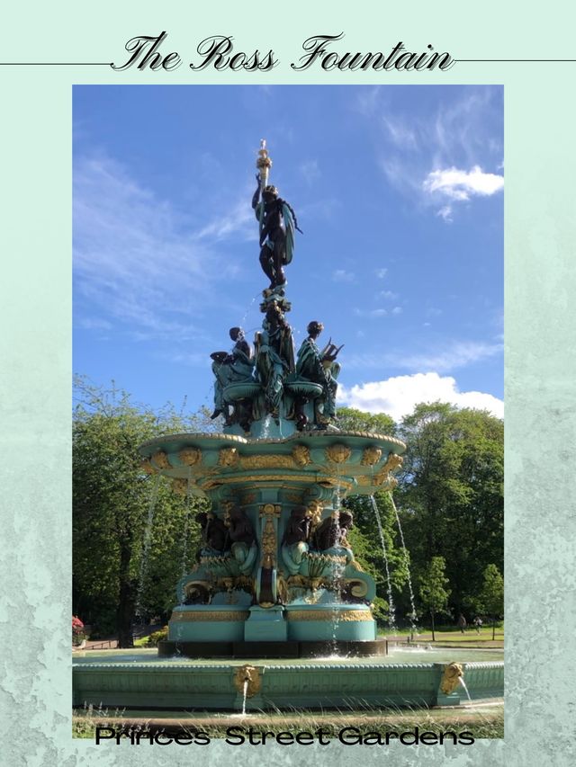 愛丁堡備受喜愛的歷史地標⛲️羅斯噴泉