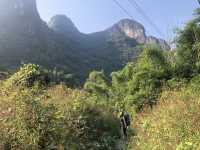 Hiking along the Li River