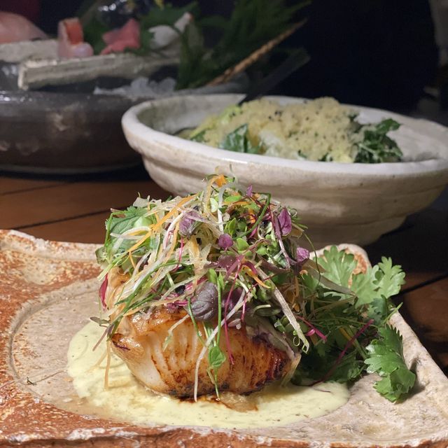 Japanese fusion with lively atmosphere