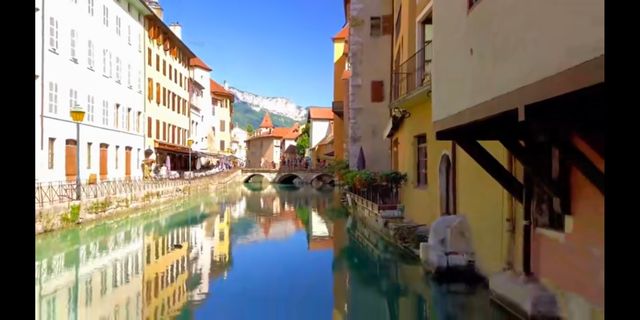 Old town of Annecy, France.