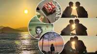 West Ring Day Trip Date: Sweet check-in under the invincible sunset sea view.