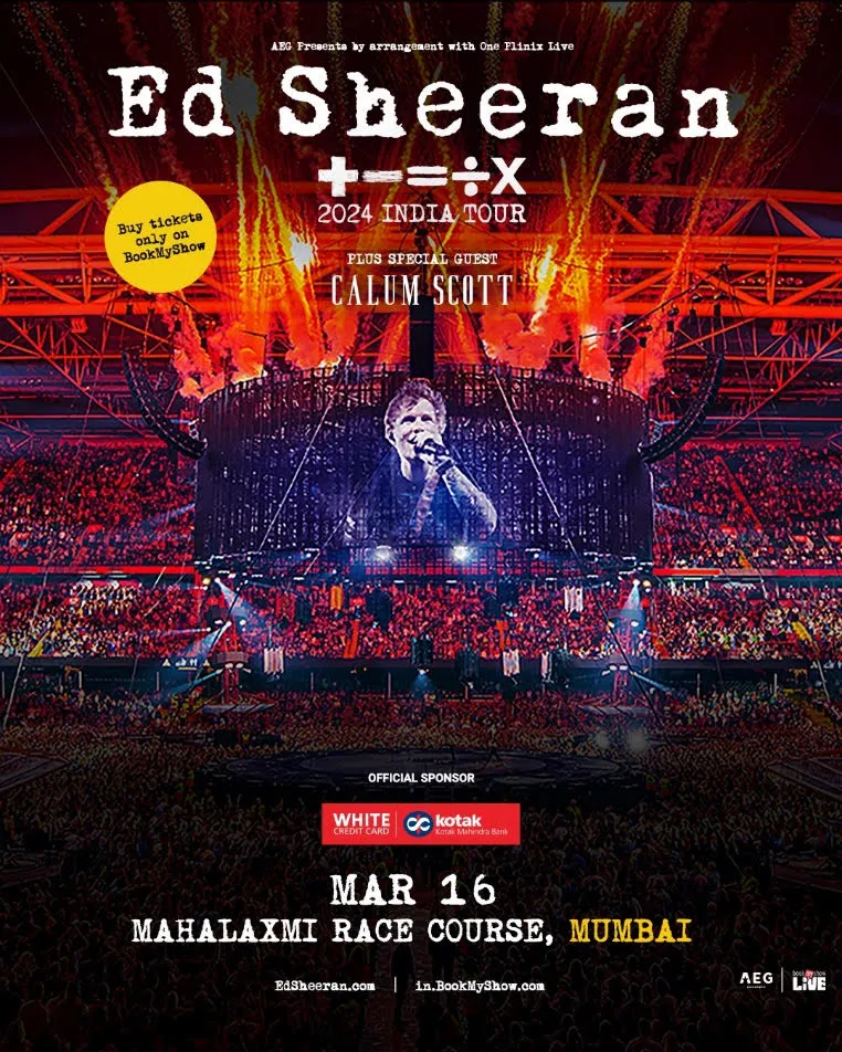 艾德演唱會 Ed Sheeran 2024 孟買站｜世界巡迴演唱會 +–=÷× Tour | 馬哈拉克斯米賽馬場