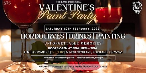 Valentines Paint |Sip | Eat | 5859 SE 92nd Ave, Portland, OR 97266, USA