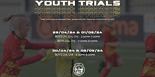 Gloucester City AFC Trials U18 | Meadow Park, Gloucester