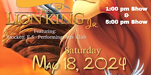 The Lion King Jr. Production | 1983 Brockett Rd