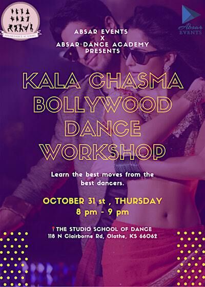KALA CHASMA BOLLYWOOD DANCE WORKSHOP | The Studio School of Dance
