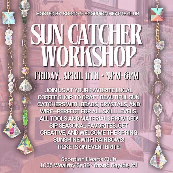 Spring sun catcher workshop | Scorpion Hearts Club