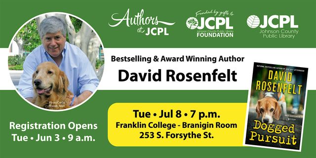 Authors at JCPL presents David Rosenfelt | Franklin College
