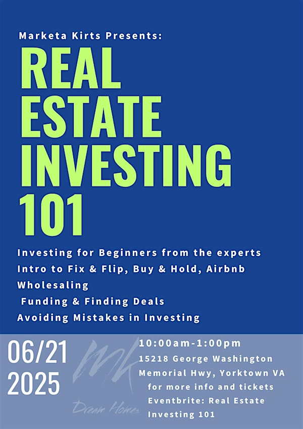 Real Estate Investing 101: Beginner's Edition | 5218 George Washington Memorial Hwy