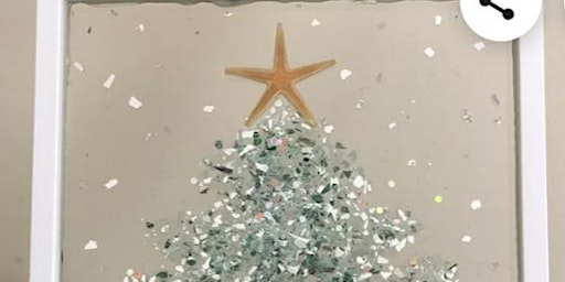 Christmas in July! Resin beach, Christmas tree  with sea glass workshop | The Bloomin' Cottage